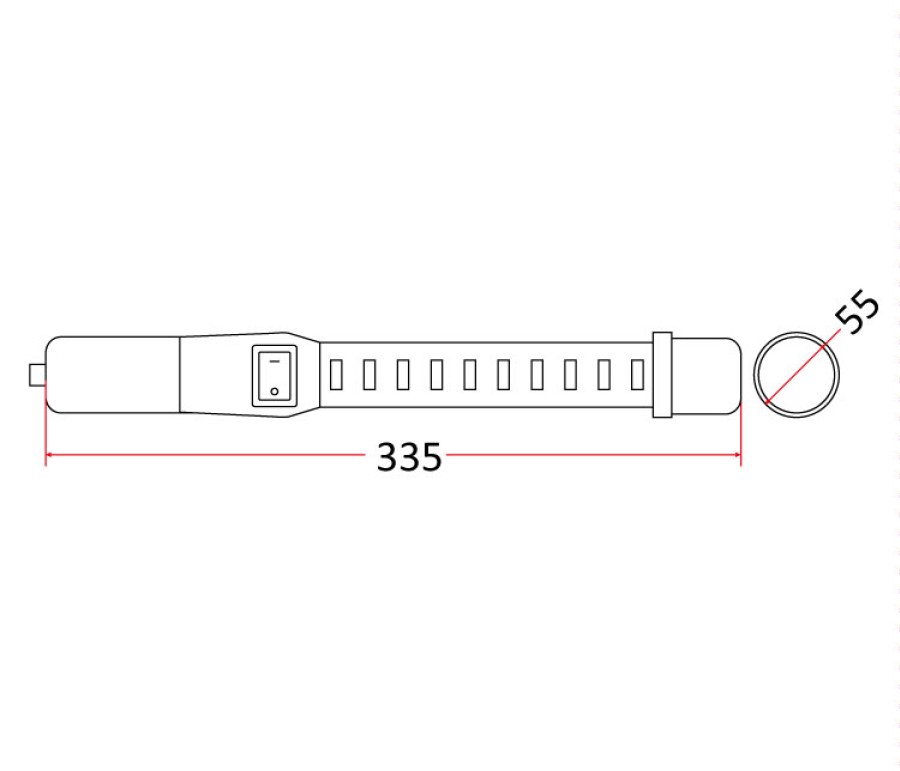 Dirbtuvių šviestuvas  LED-03B RLX